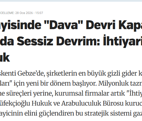 Avukat Fatih Tüfekçioğlu'nun Mavi Marmara Gazetesi'ndeki röportaj kupürü.